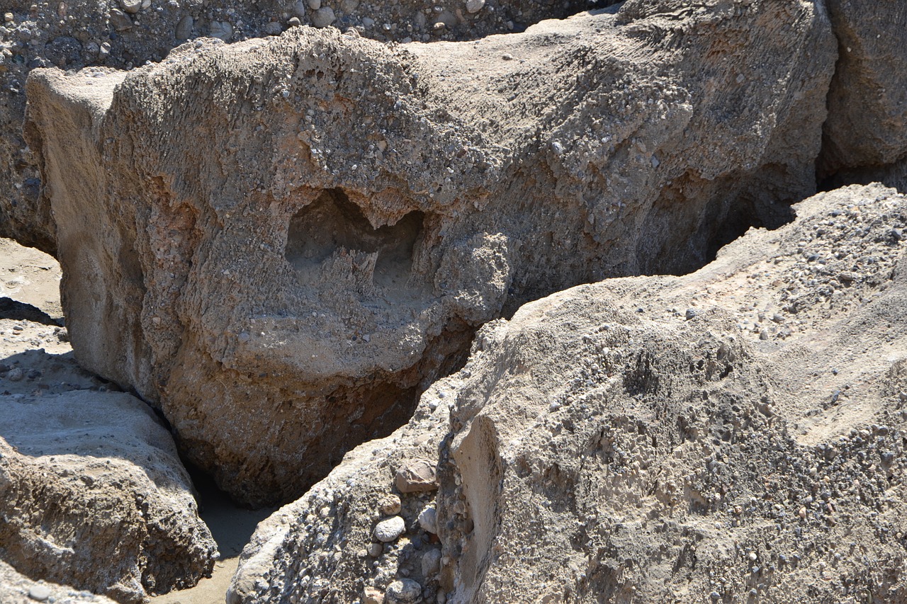 beach stone greece free photo