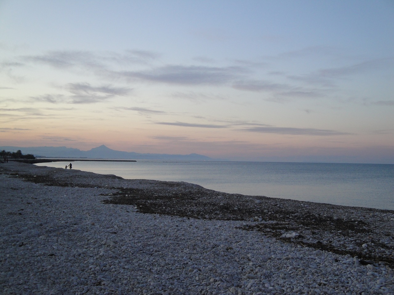 beach sunset spain free photo