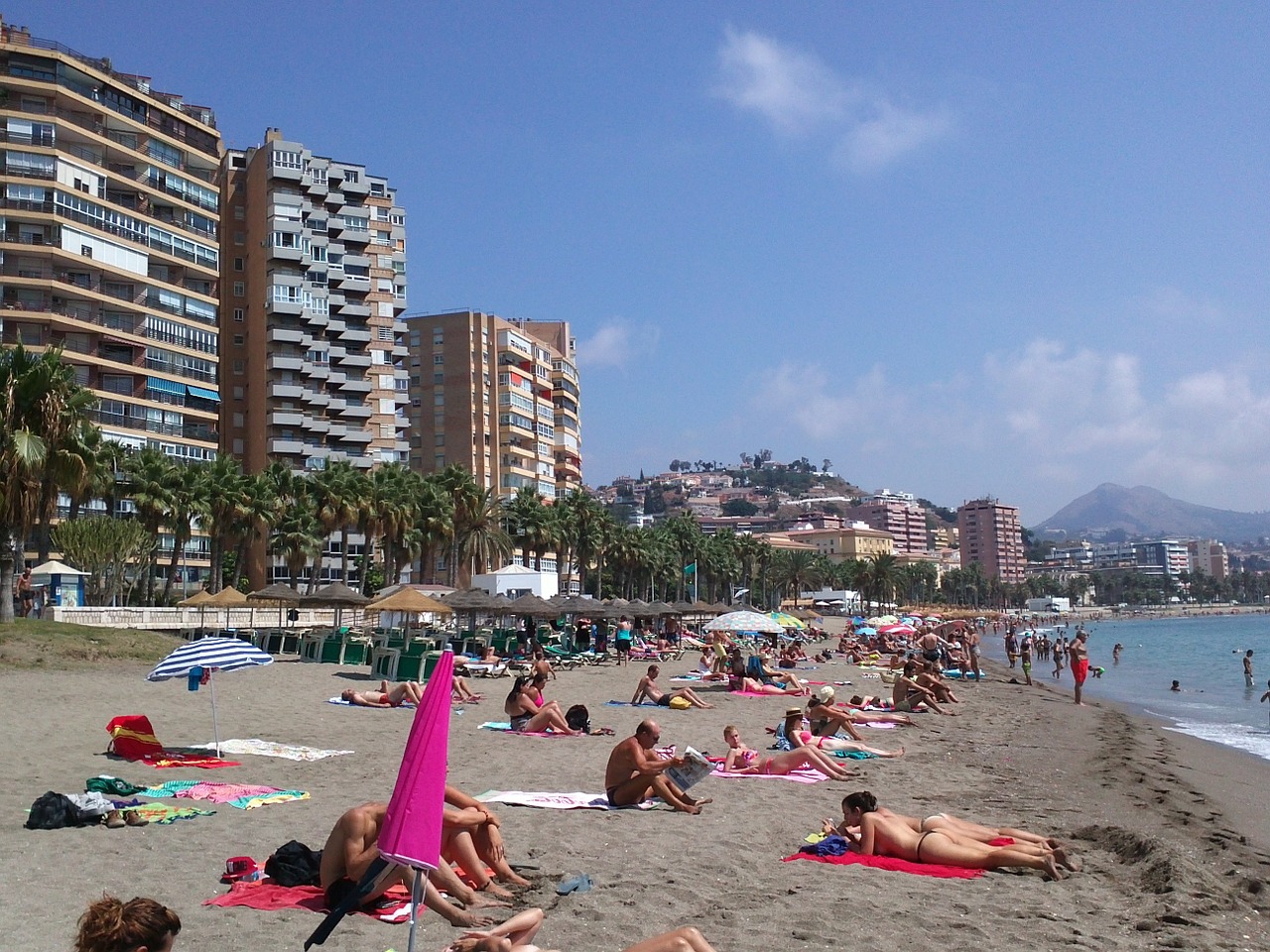 beach malaga spain free photo