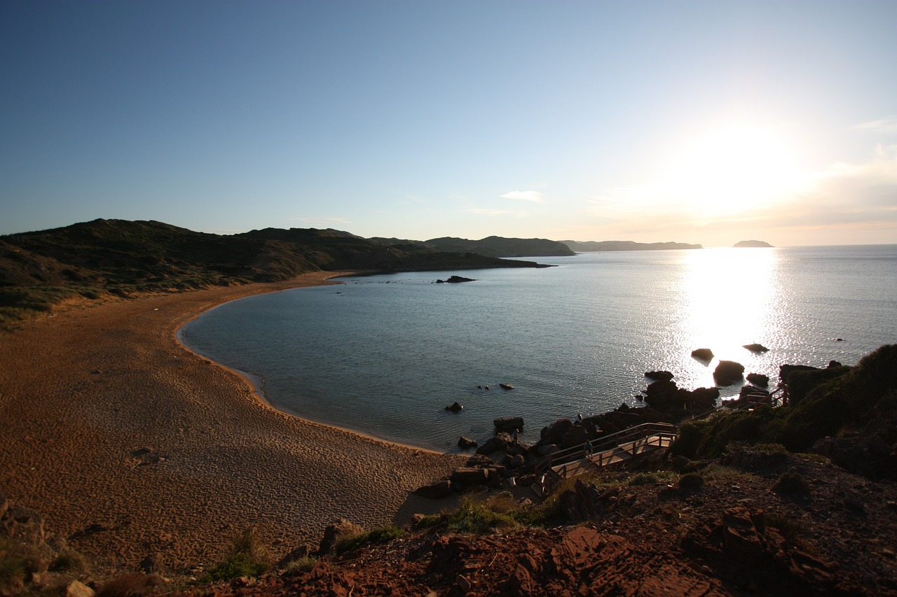 beach sea sunset free photo