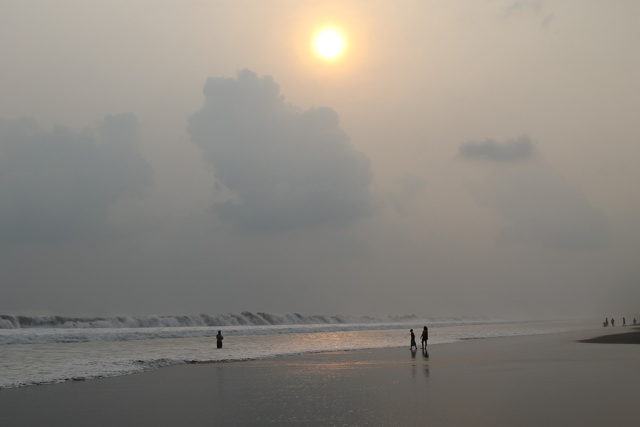 beach sand sea free photo