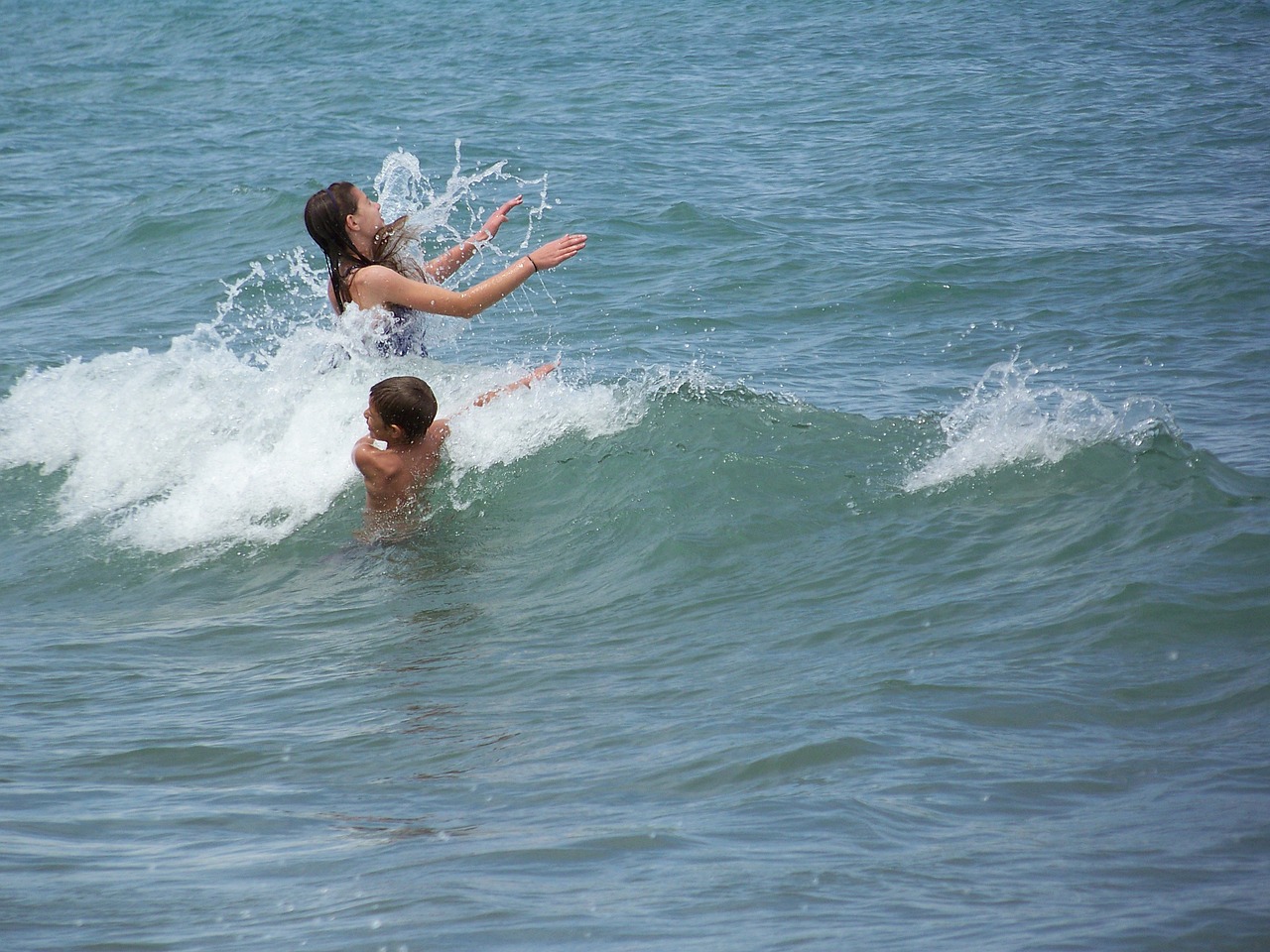 beach waves water free photo