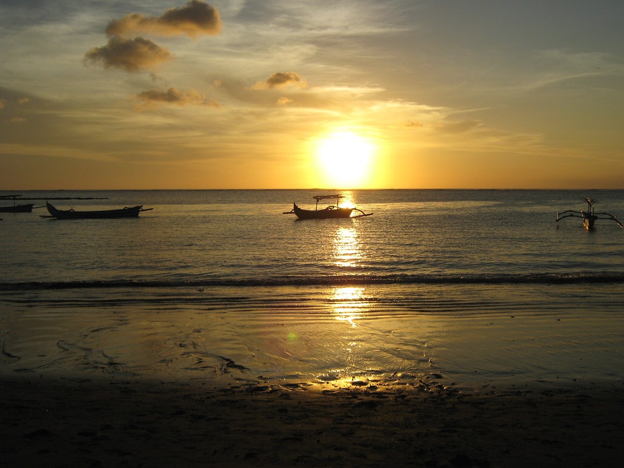 beach sunset bali free photo
