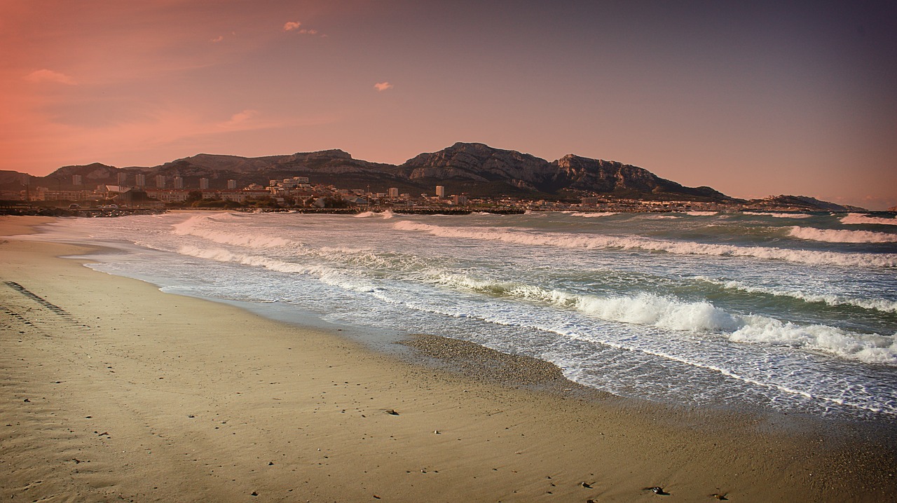 beach waves sea free photo