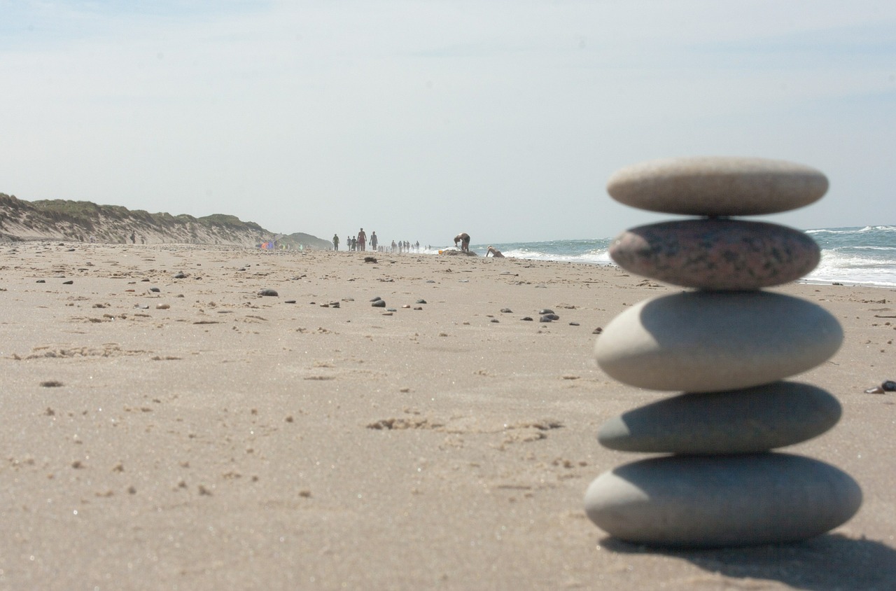 beach zen stones free photo