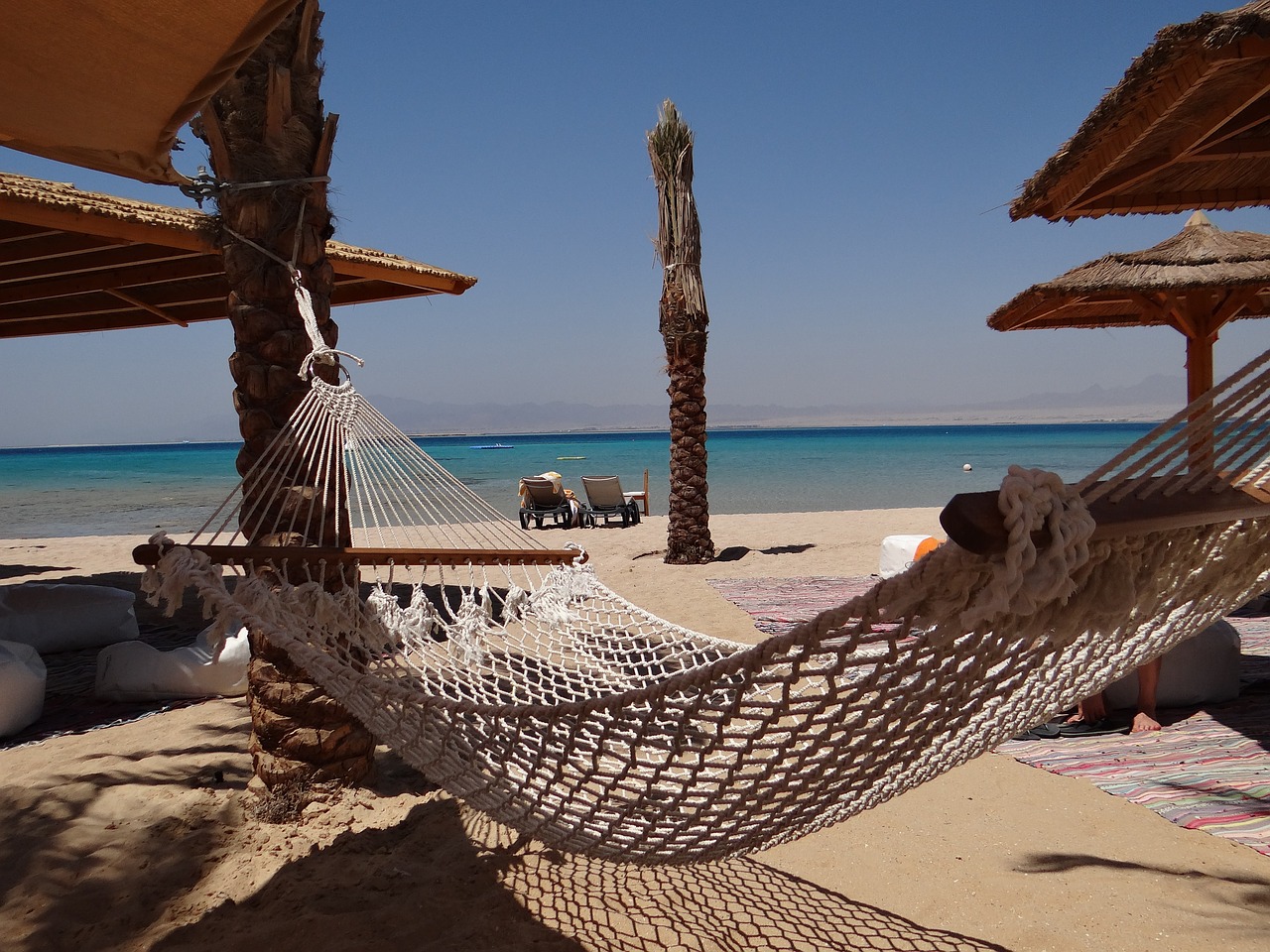 beach hammock holiday free photo