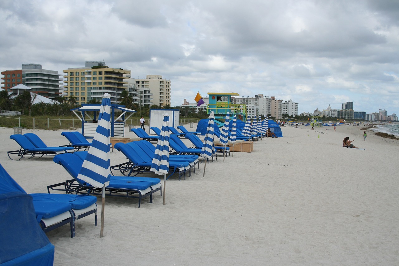 beach chairs bay watch free photo