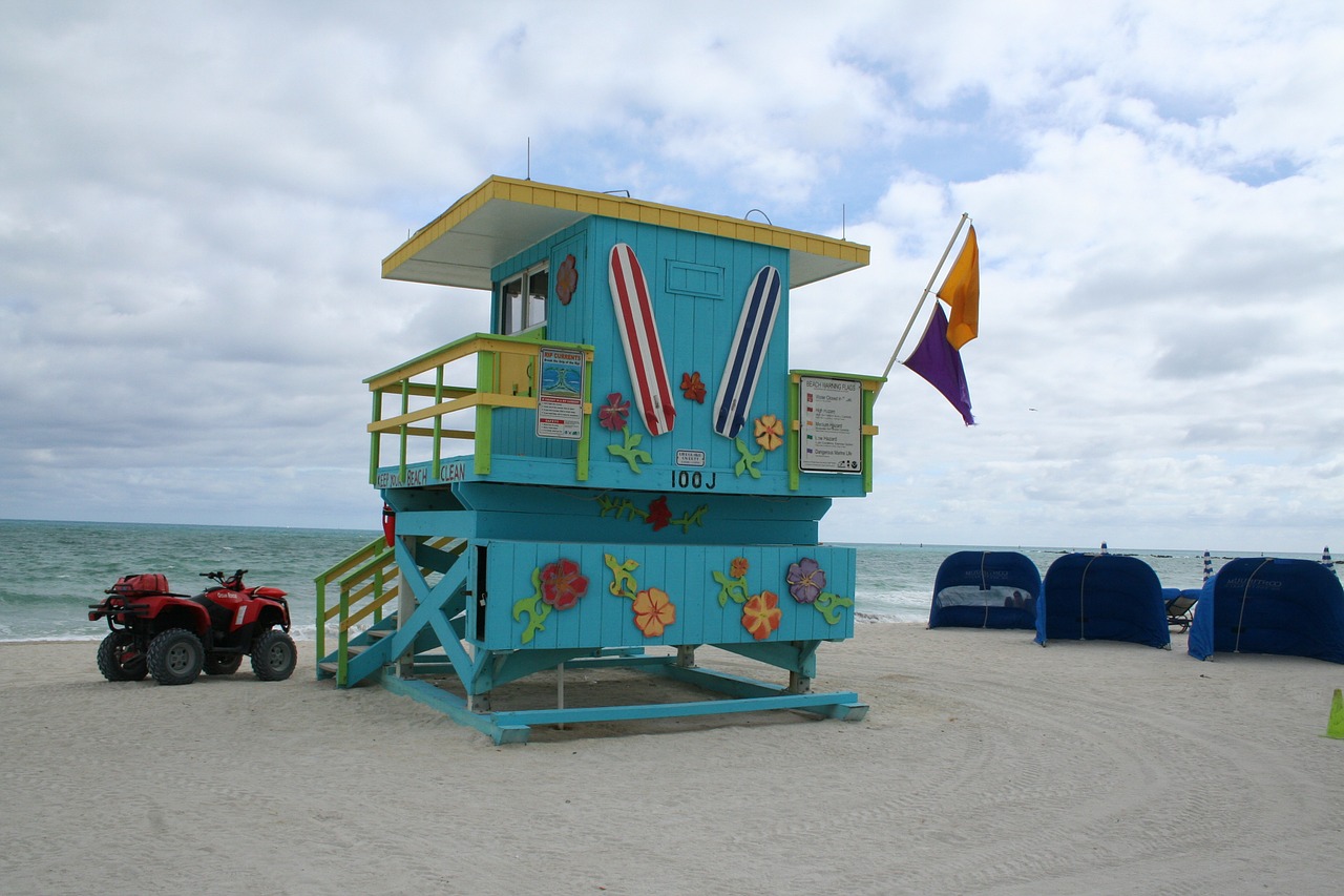 beach chairs bay watch free photo