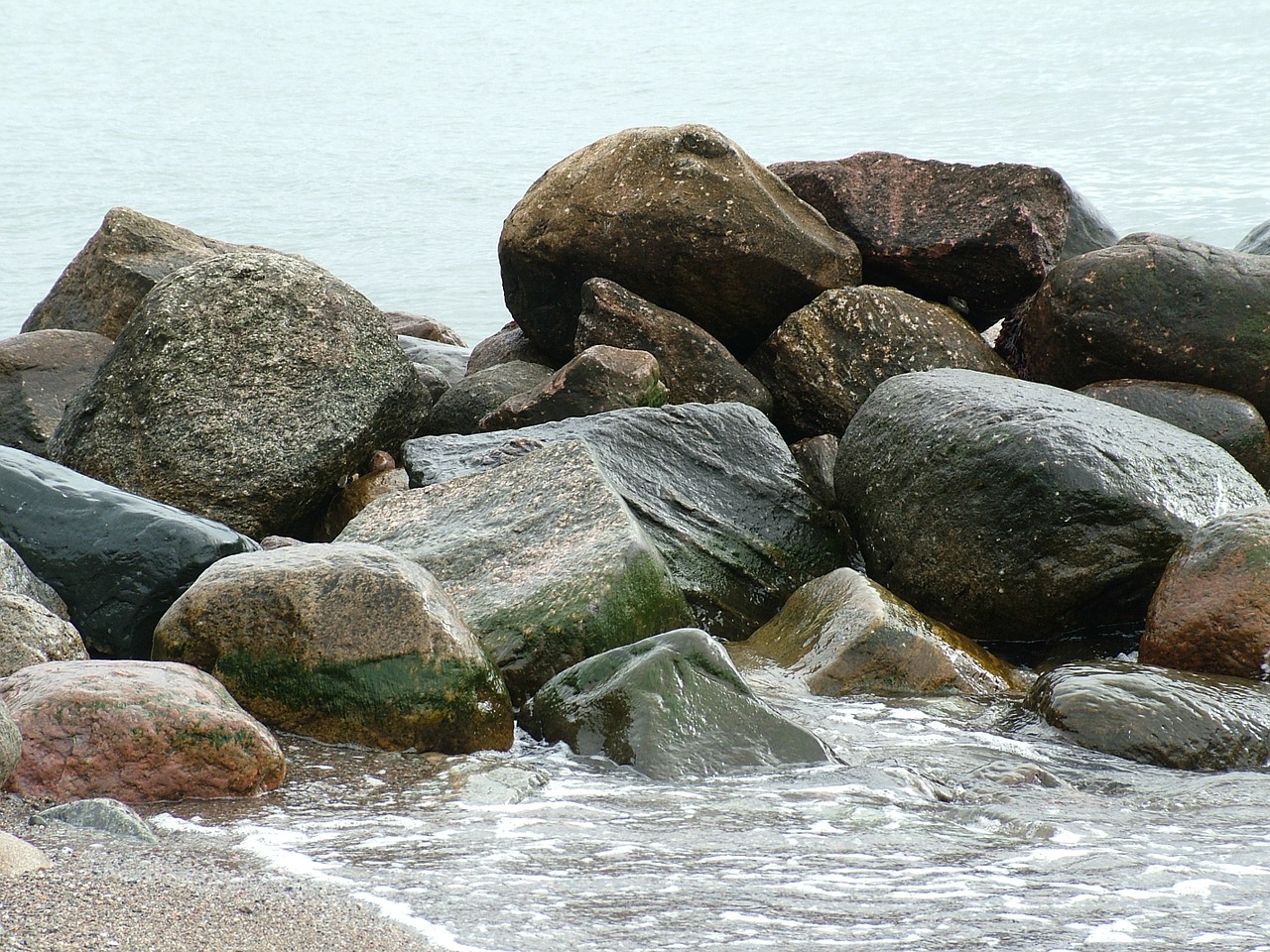 beach baltic sea stone free photo