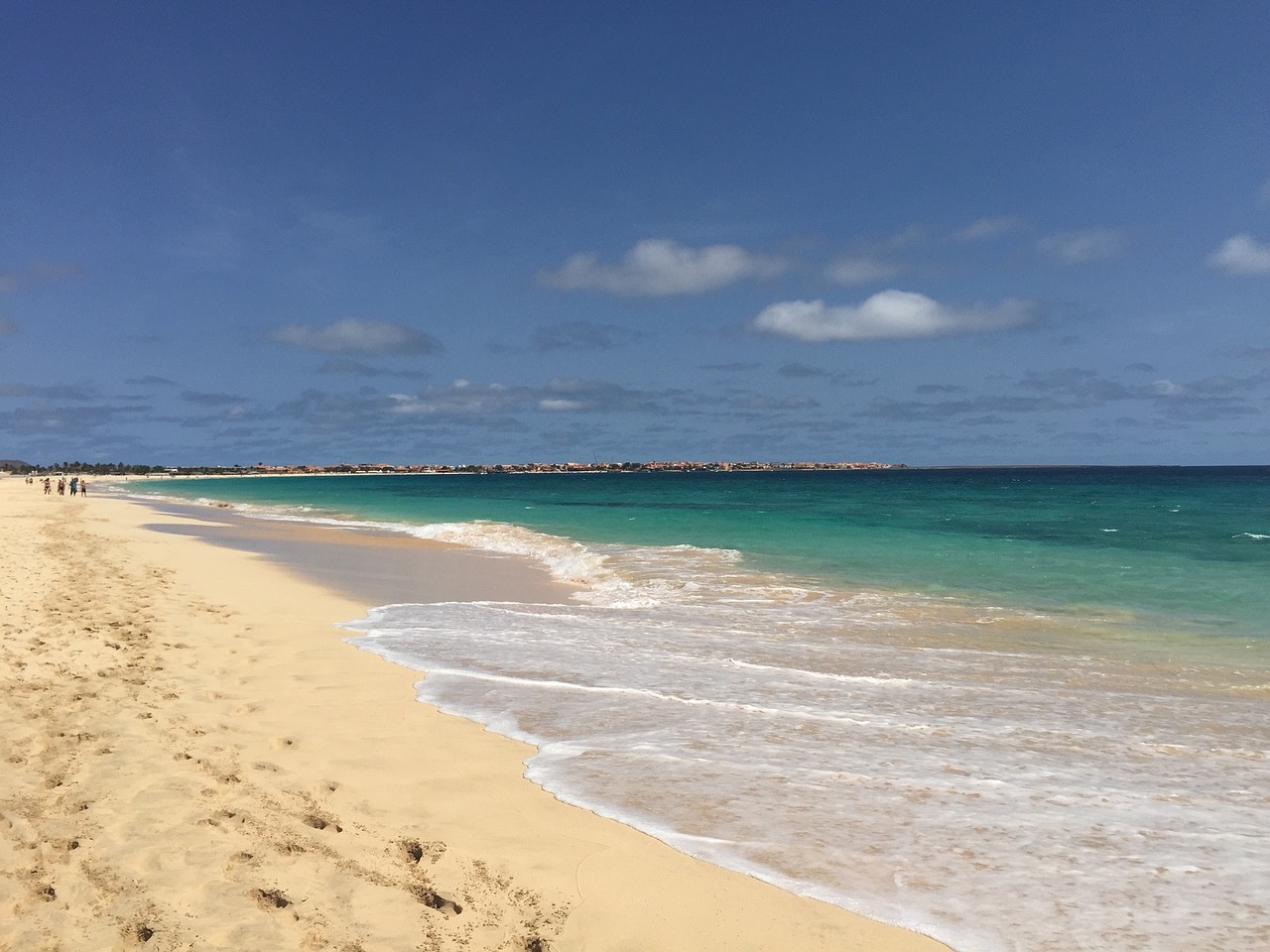 beach blue sea blue free photo