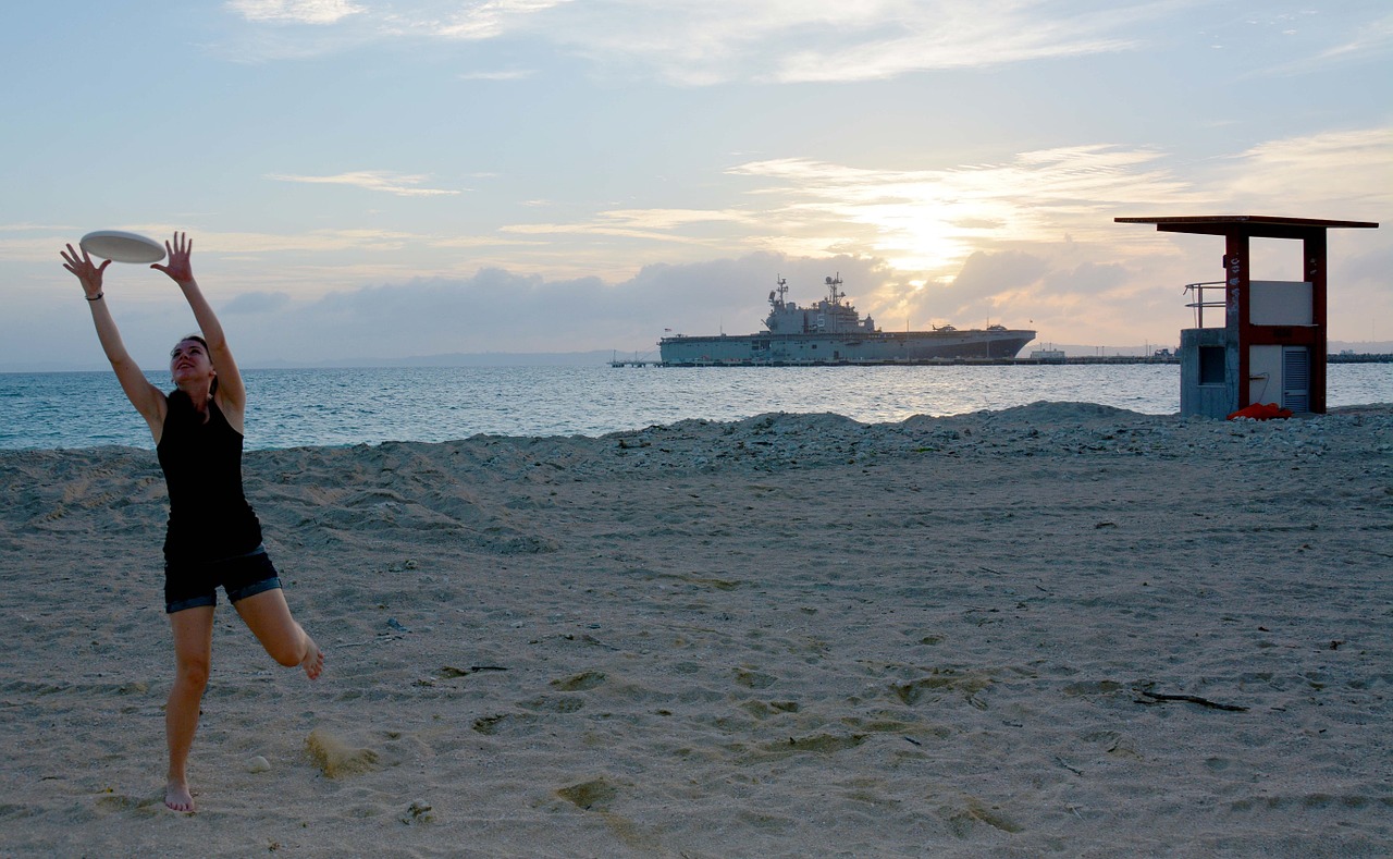 beach sunset girl free photo