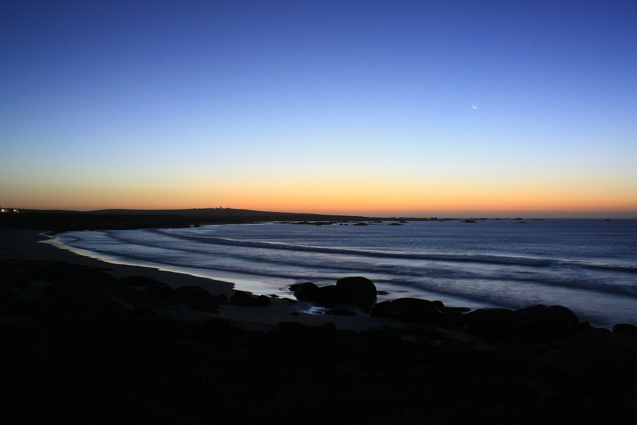 beach sunset ocean free photo