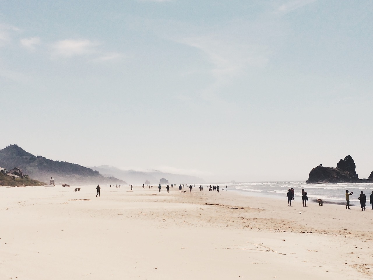 beach sand sky free photo