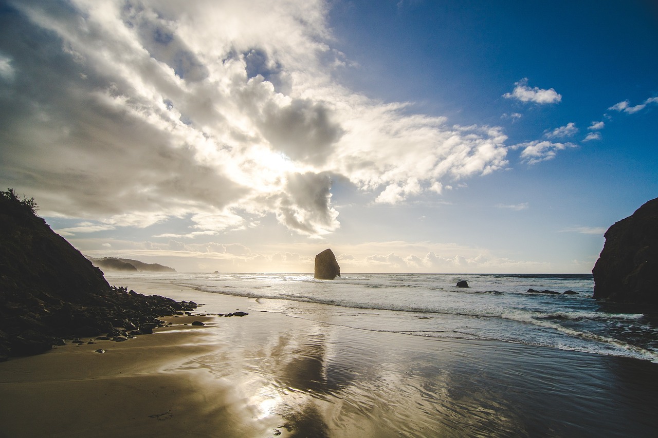 beach sunshine sky free photo