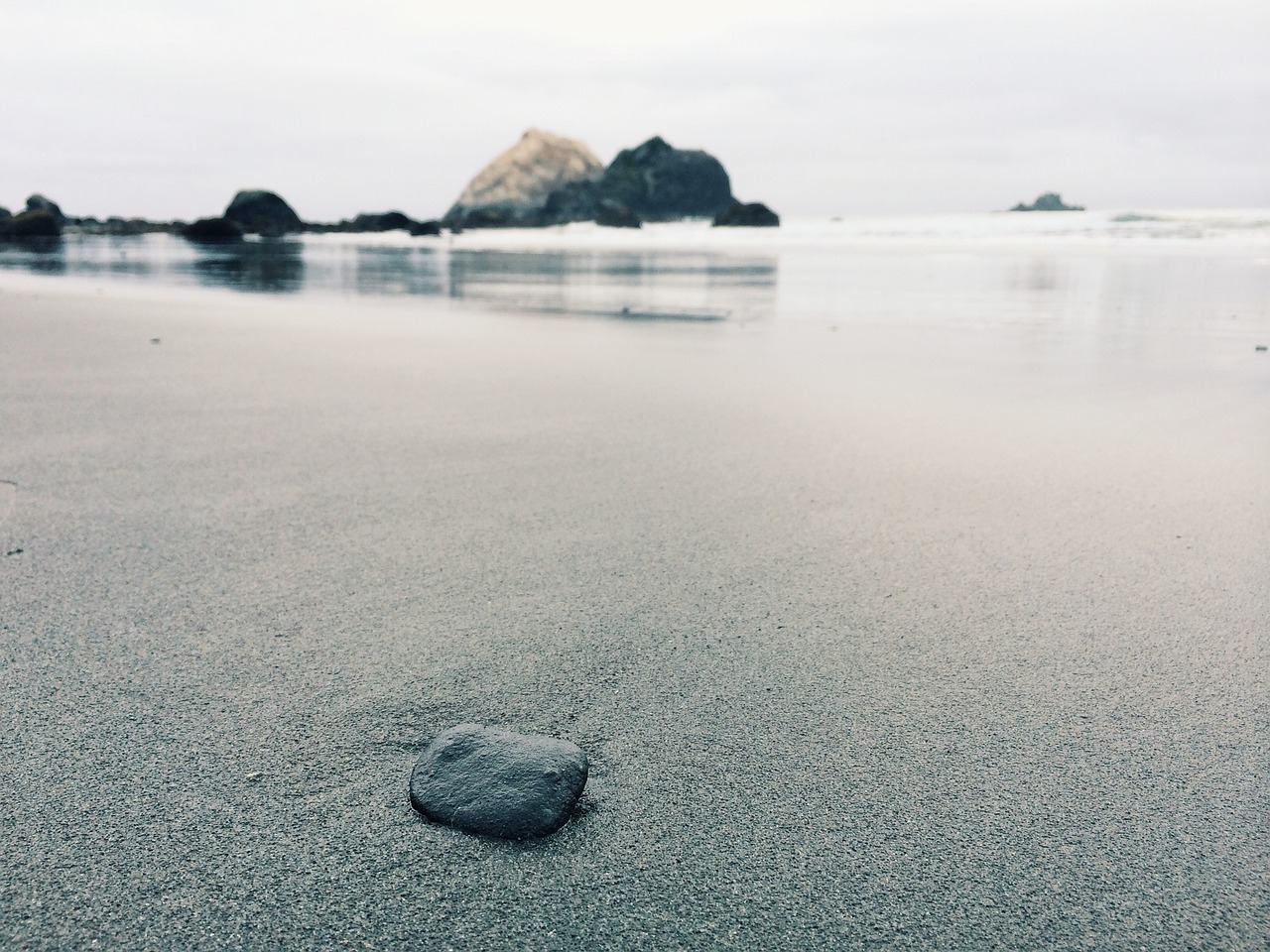 beach sand rocks free photo