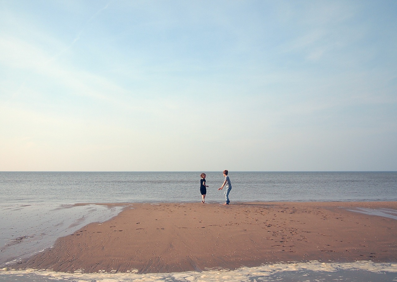 beach sand kids free photo