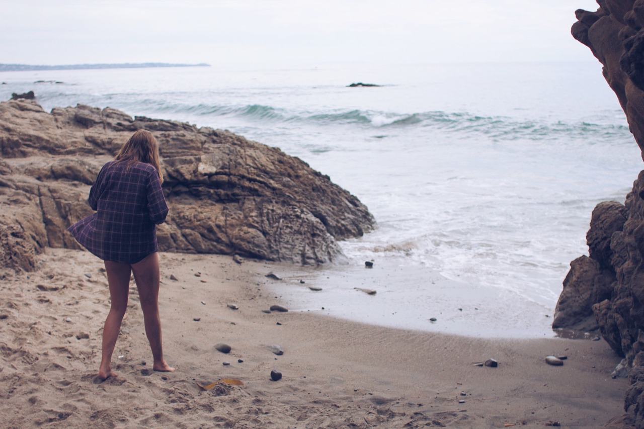 beach sand water free photo