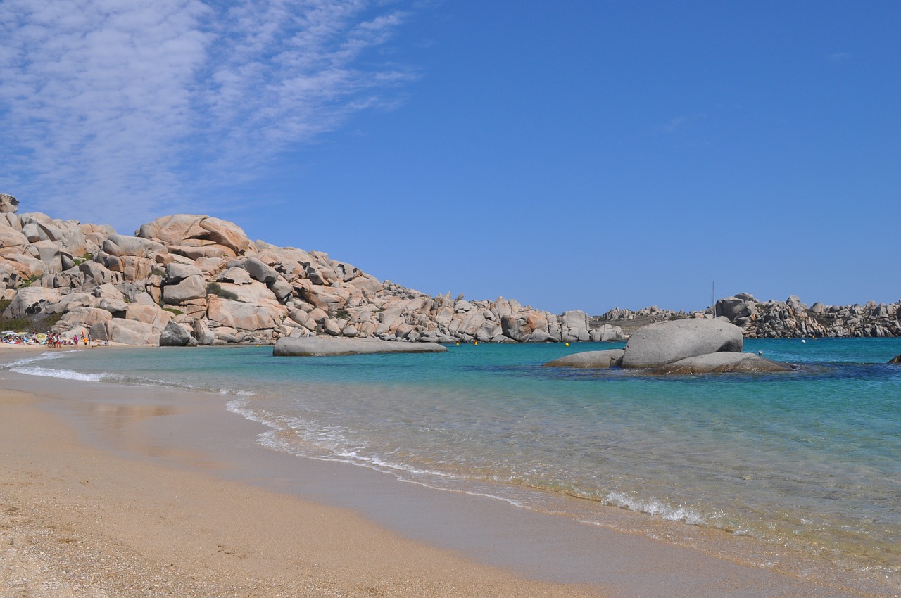 beach sea corsican free photo