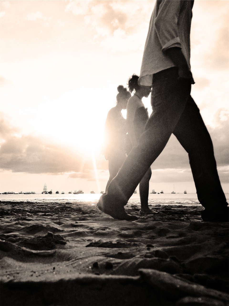 beach sand people free photo