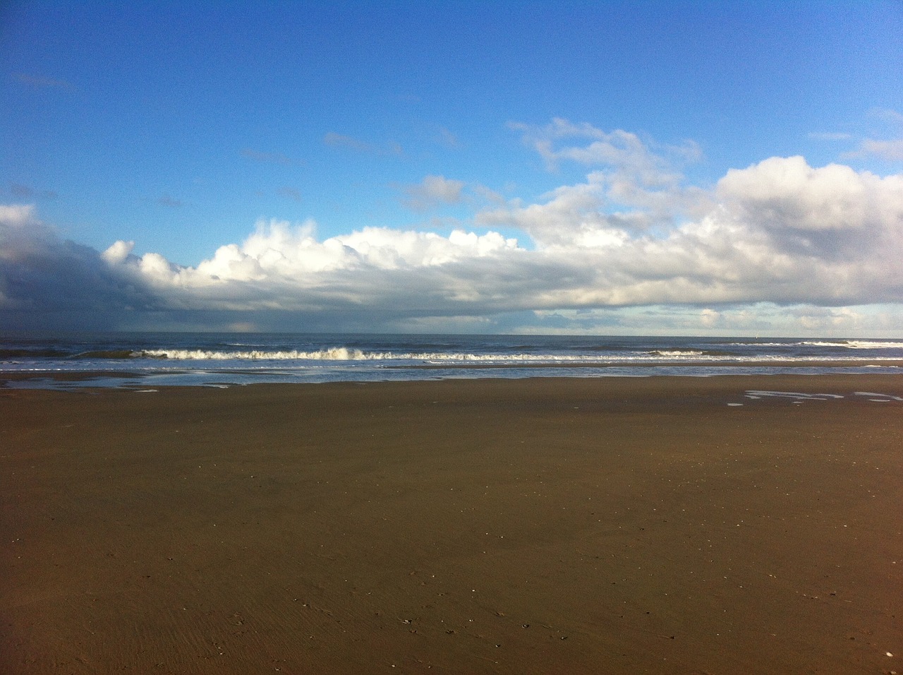 beach sea clouds free photo