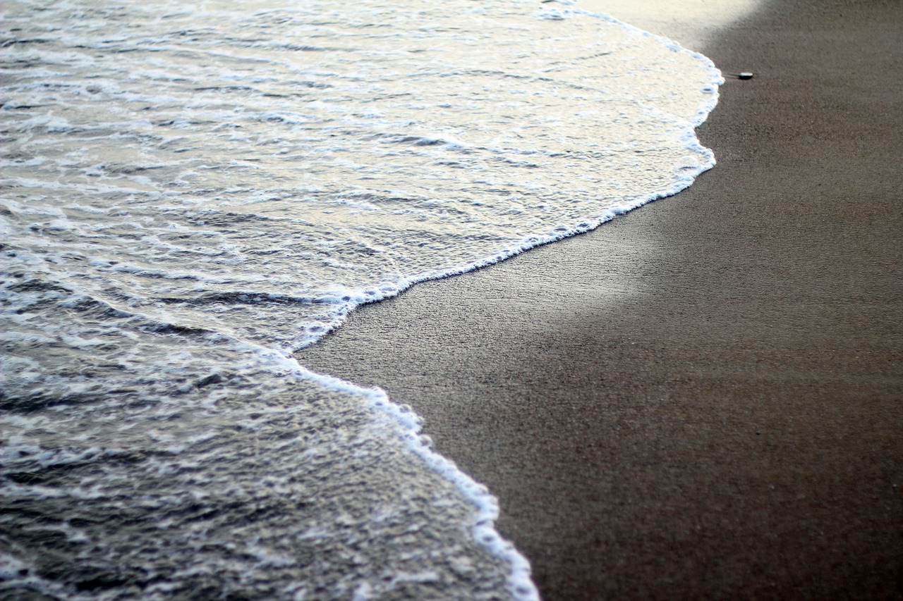 beach sand romance free photo