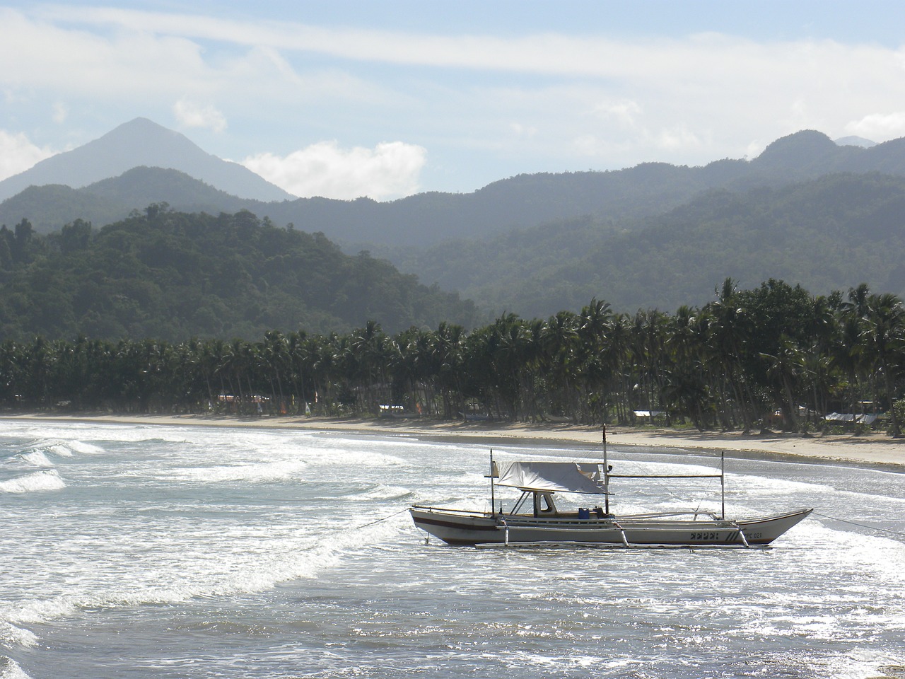 beach sea fishing boat free photo