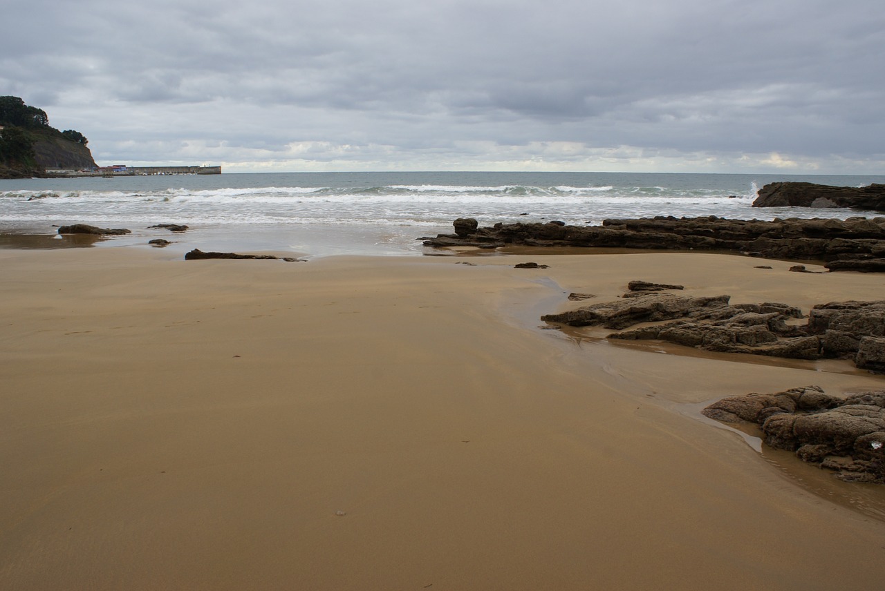 beach tide sand free photo