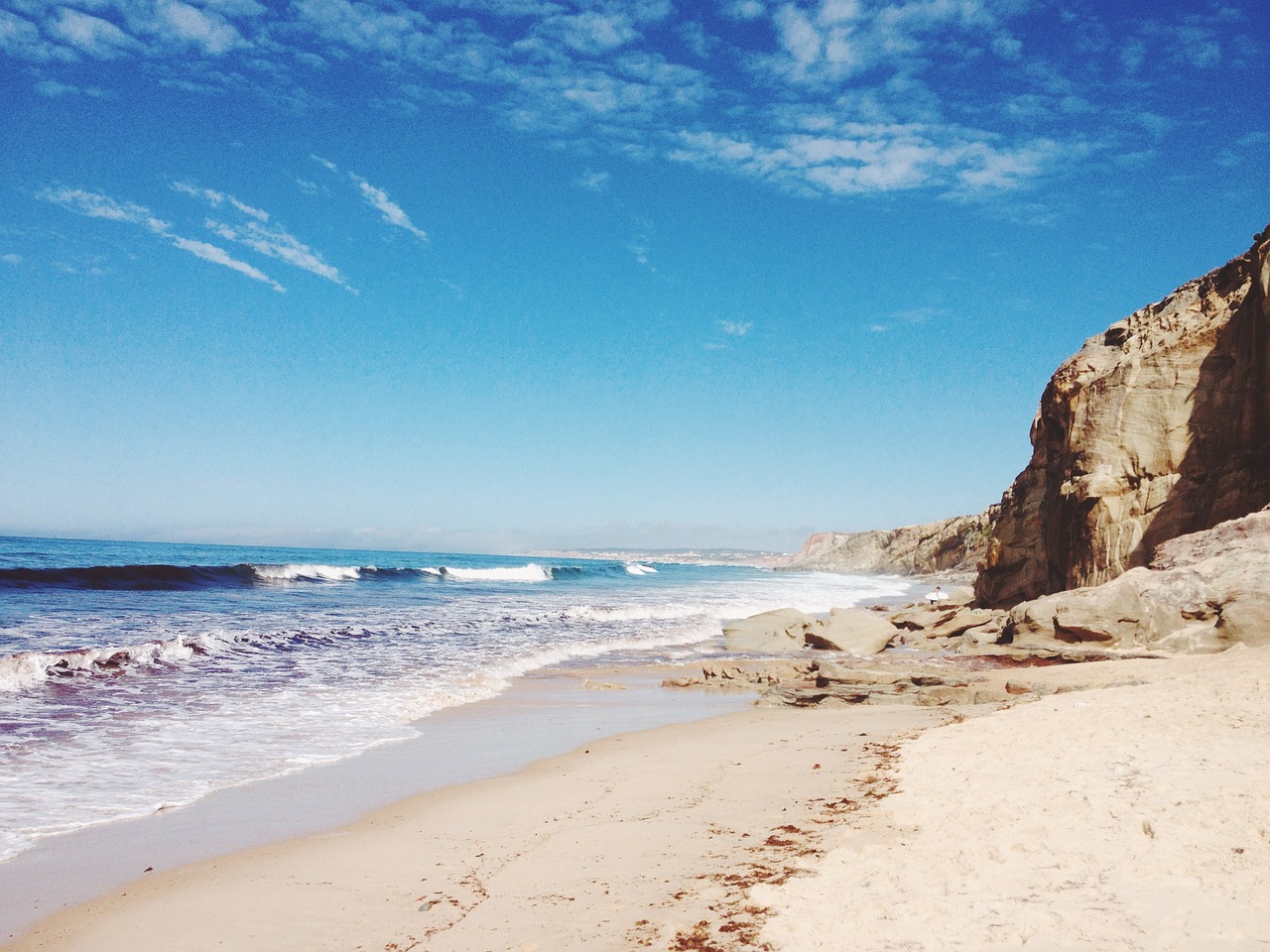 beach sand ocean free photo