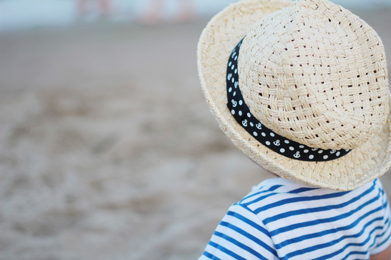 beach kids happy free photo