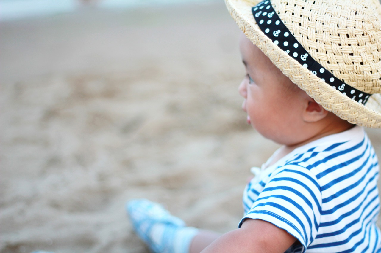 beach kids happy free photo