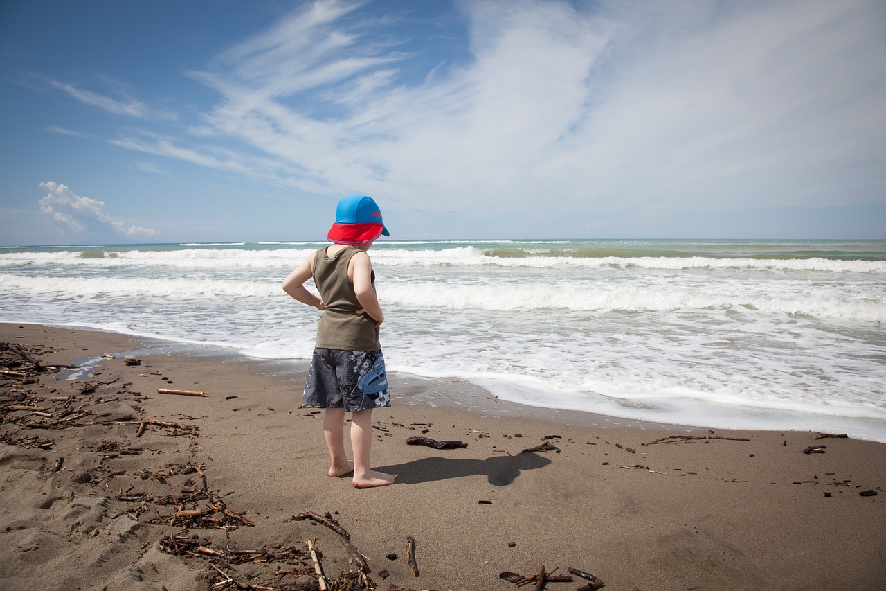 beach loneliness thinking free photo