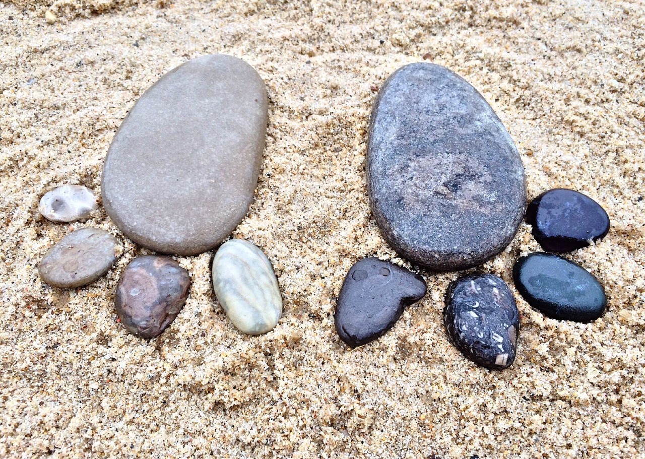 beach rocks feet free photo