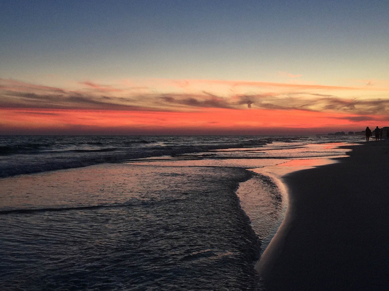 beach sunset ocean free photo