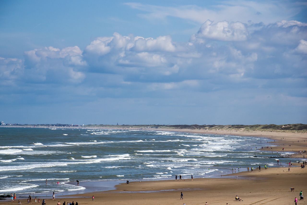 beach sea clouds free photo