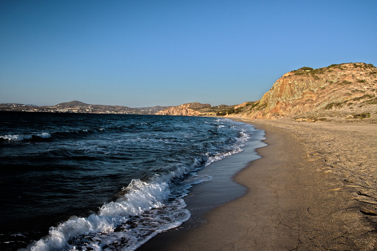beach milos greece free photo