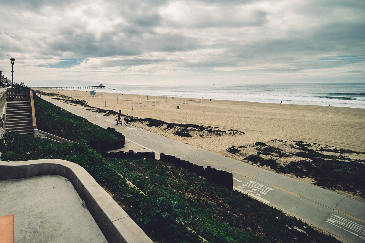 beach sand ocean free photo