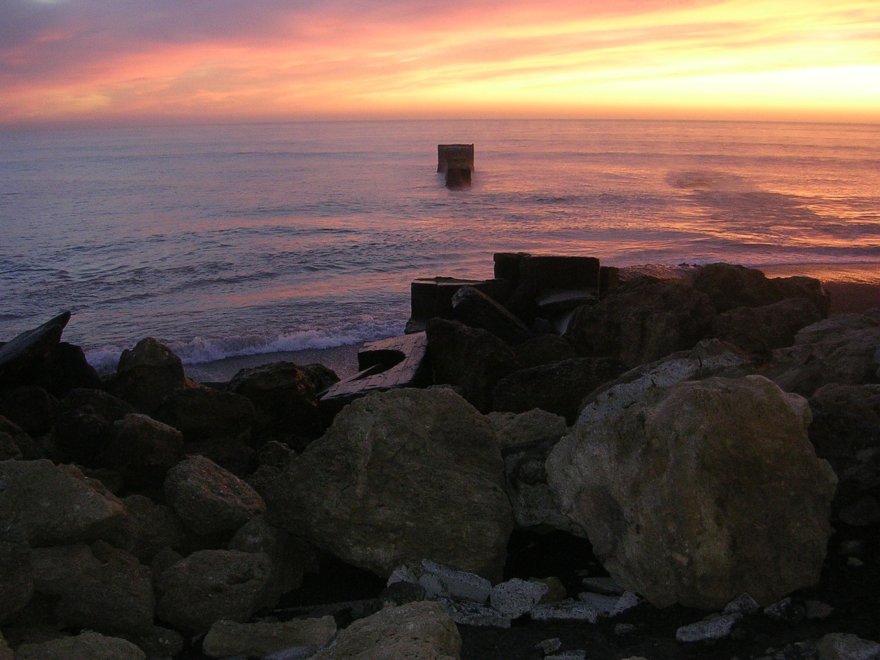 beach coast sunrise free photo