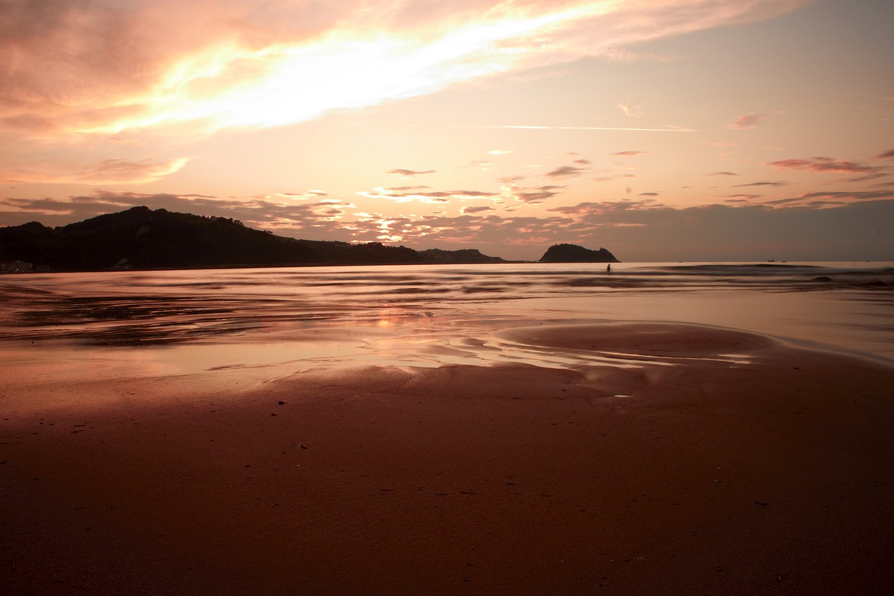 beach sunset sun free photo