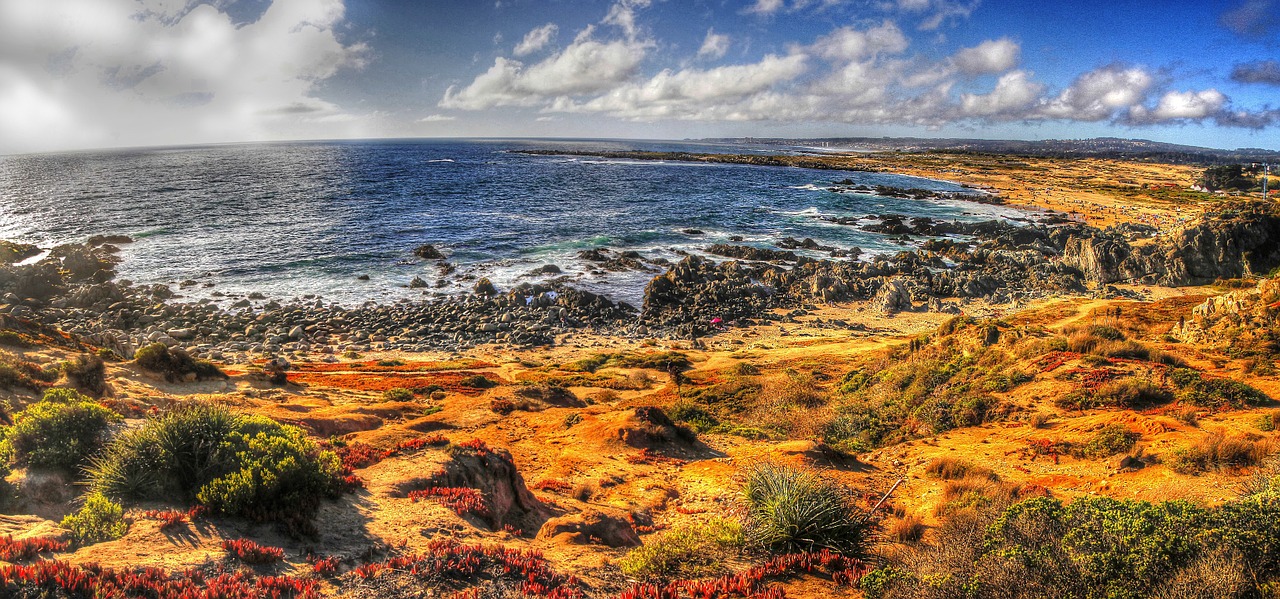 beach landscape panoramic free photo