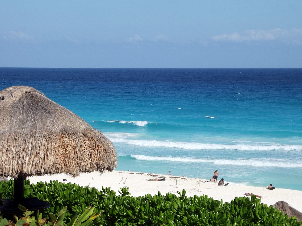 cancun beach sea free photo