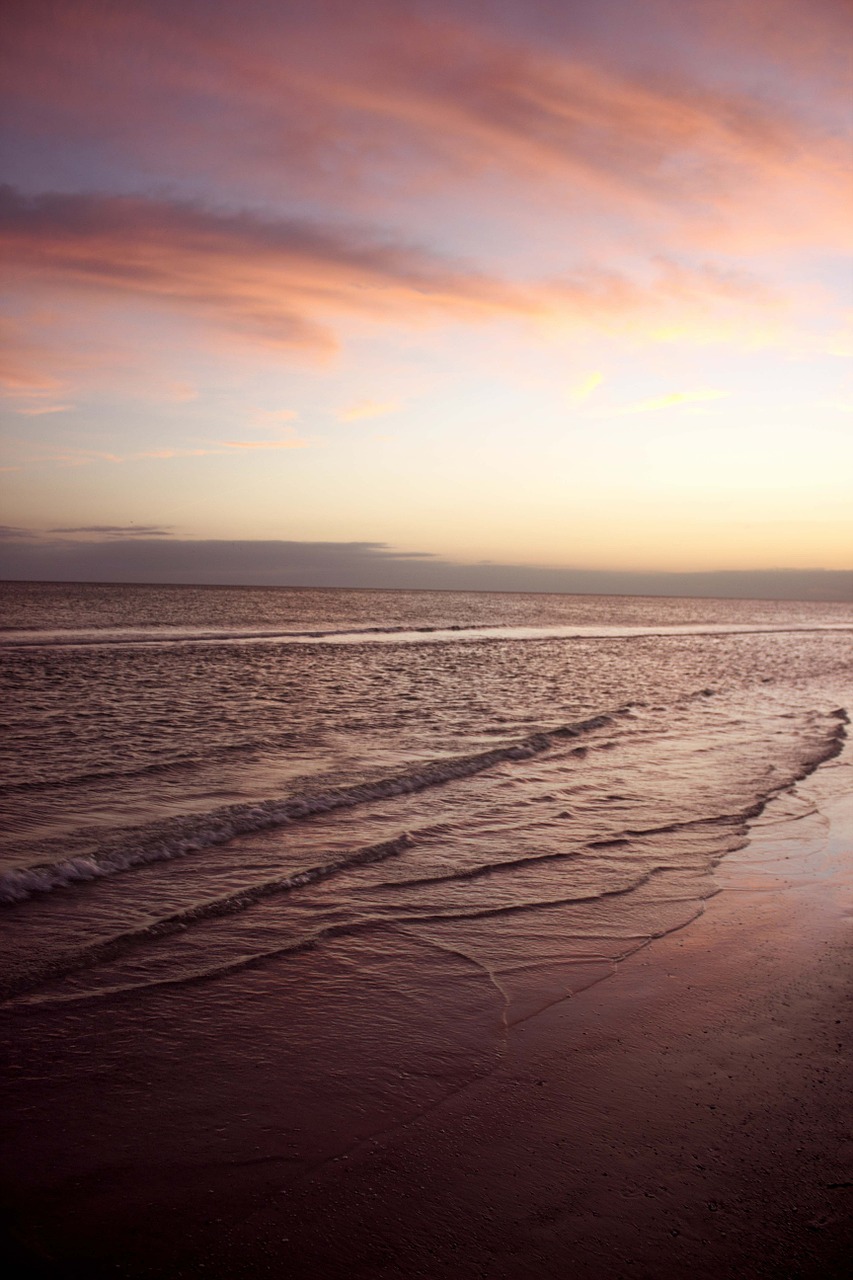 beach summer sunset free photo