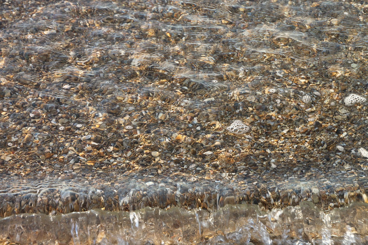 beach pebbles clear free photo