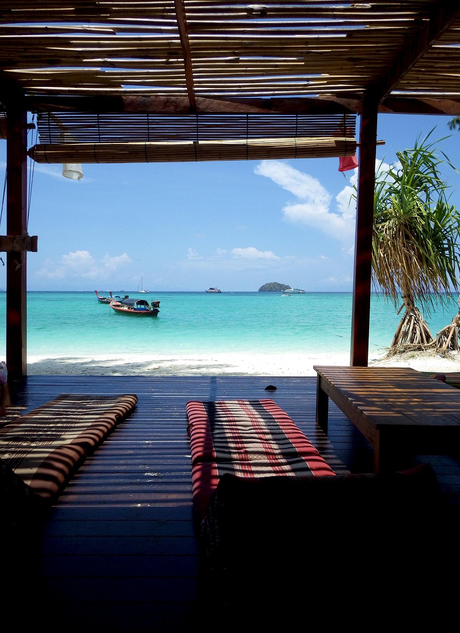 beach sea boat free photo