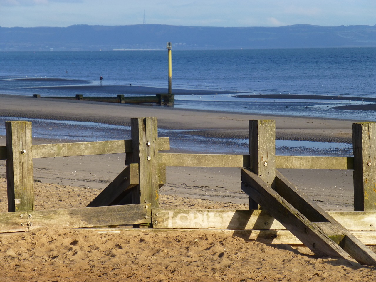 beach breakwater water free photo