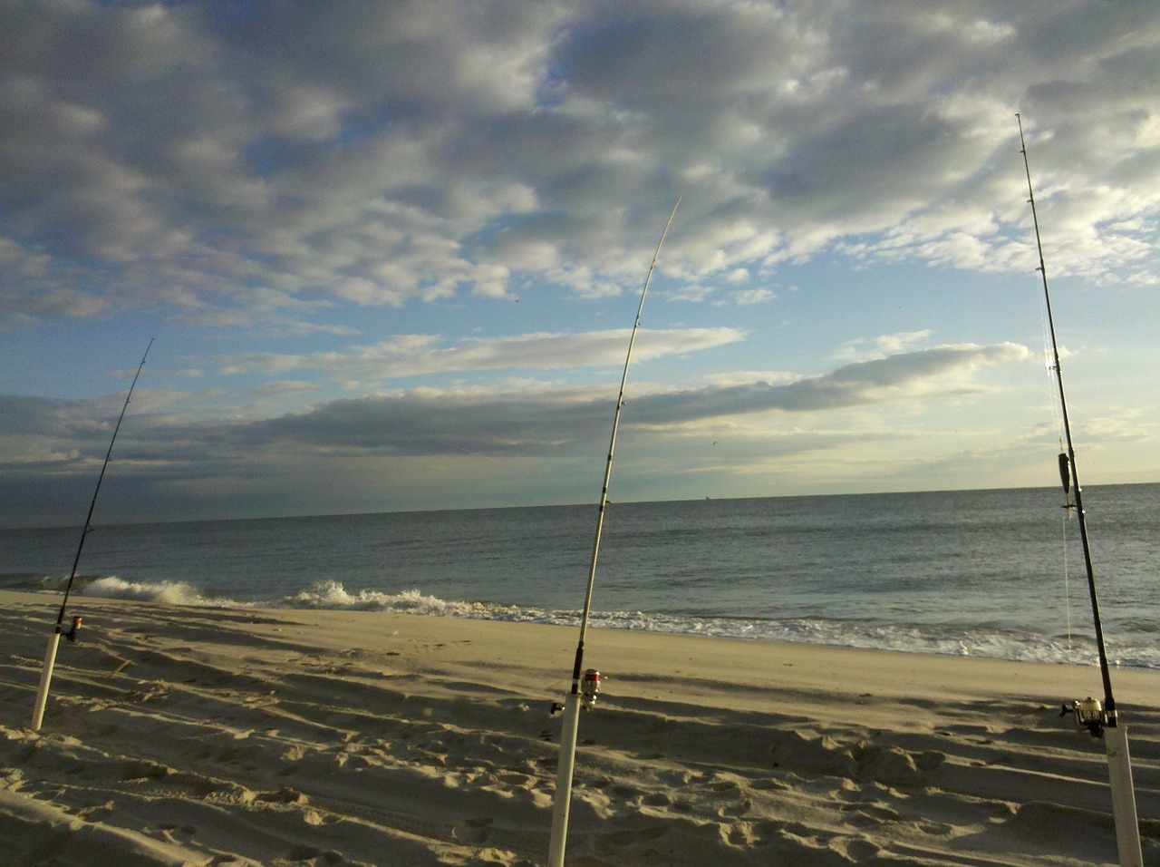 beach fishing seascape free photo