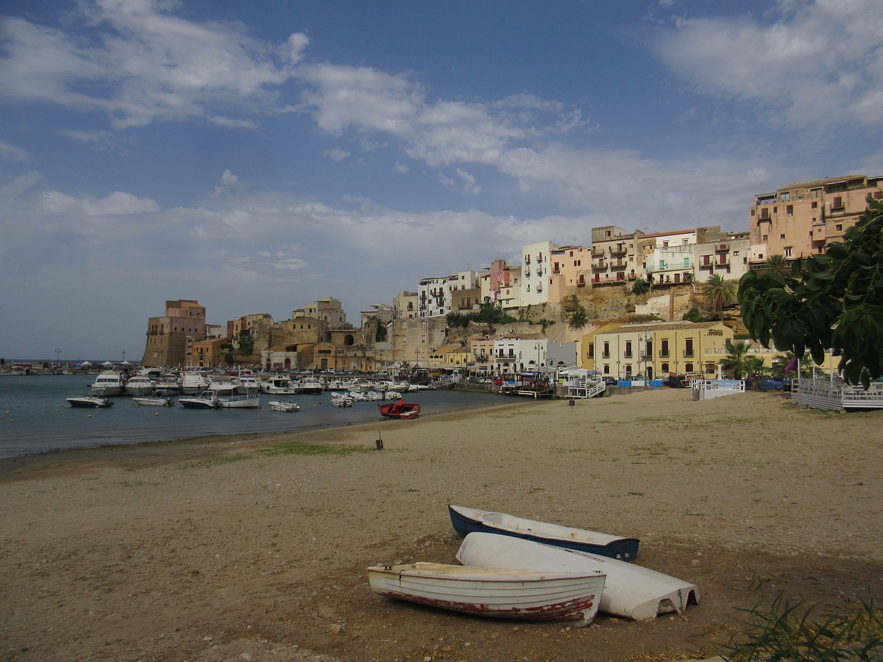 beach boat sicily free photo