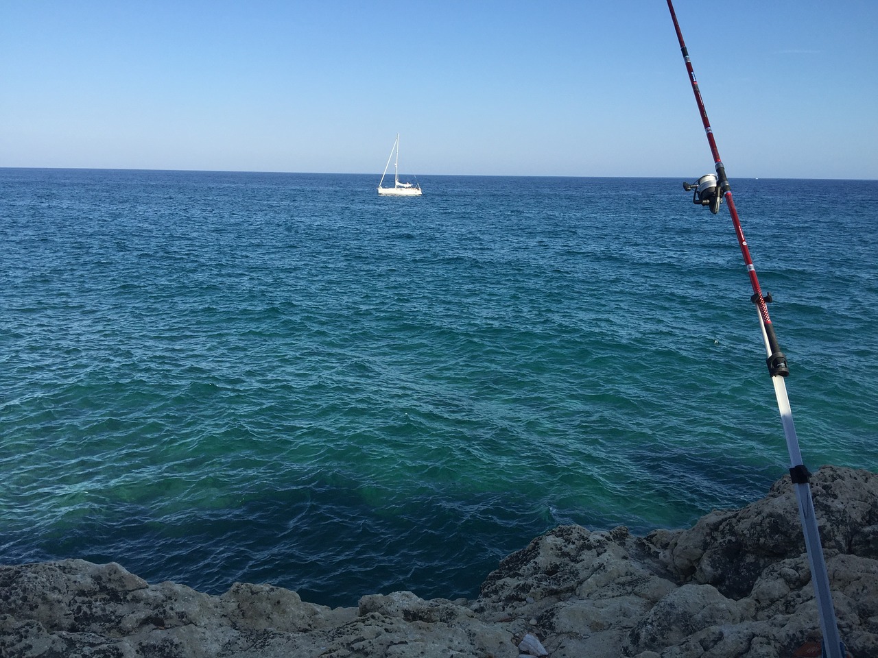 sea landscape fishing free photo