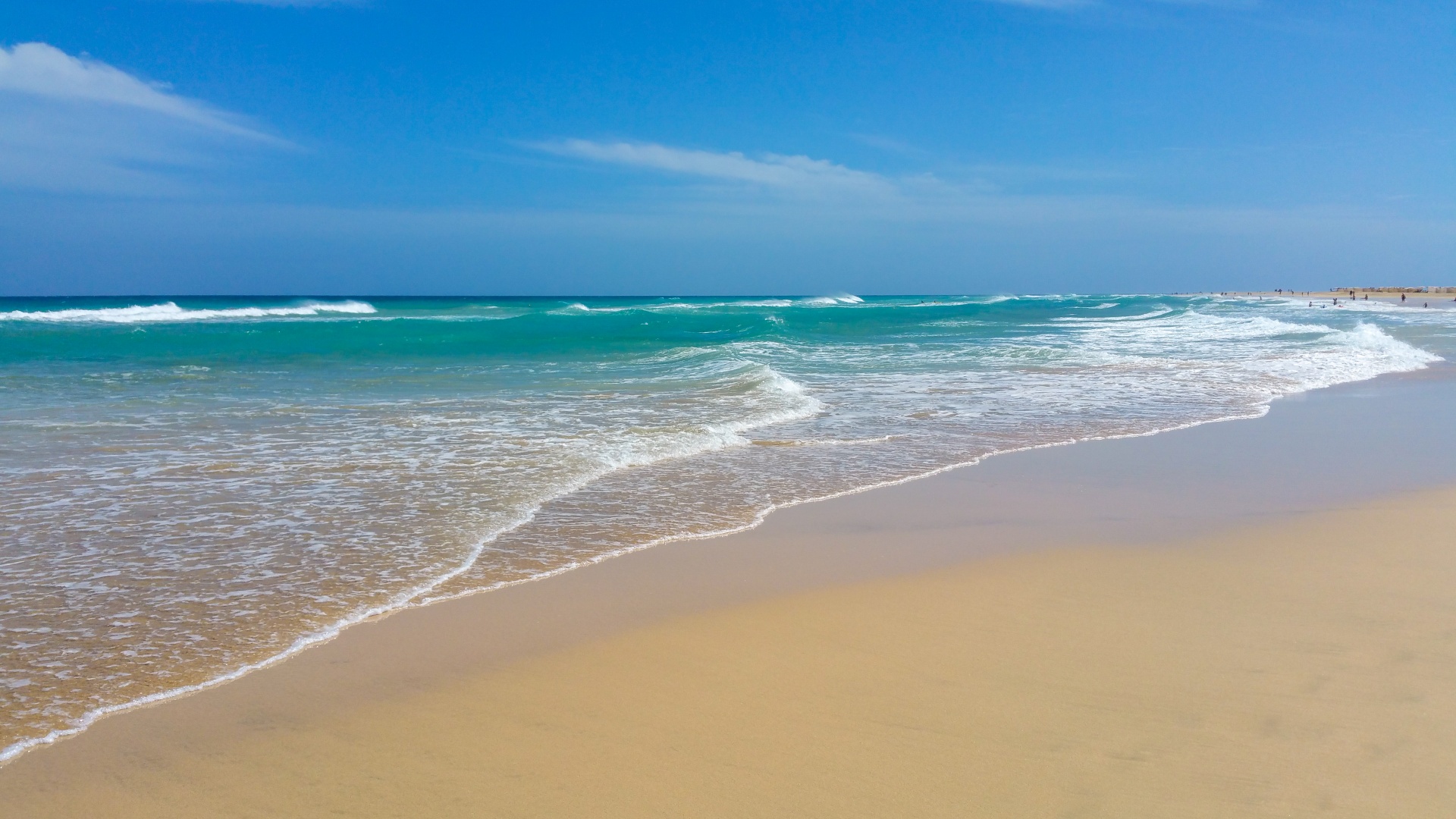 background beach blue free photo