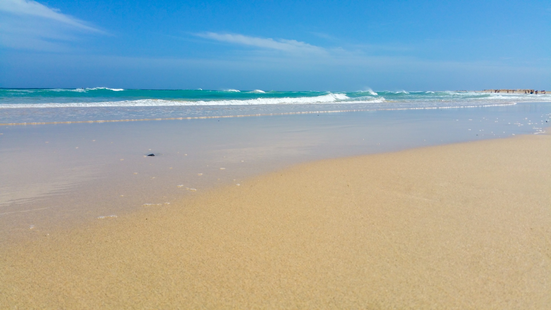 background beach blue free photo