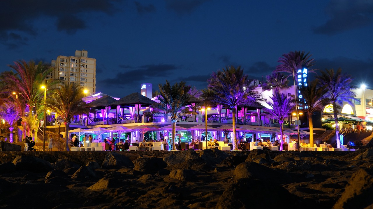 beach bar tenerife miami free photo